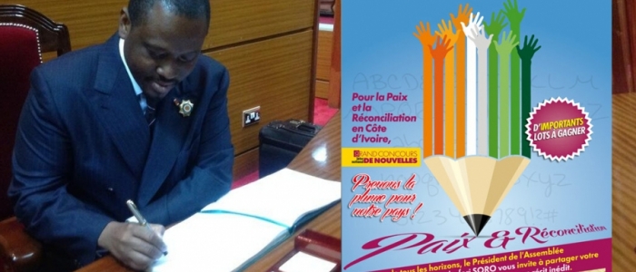 Article : Guillaume Soro veut r&eacute;concilier les Ivoiriens par la plume
