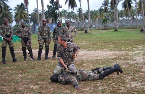 Avant la projection des soldats ivoiriens au Mali, des instructeurs de l'Armée française ont formé les 235 éléments du Bataillon Logistique. (crédit photo: créative Commons).