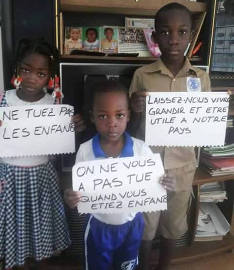 Les messages des enfants, en proie aux enl&egrave;vements. Ph: DR