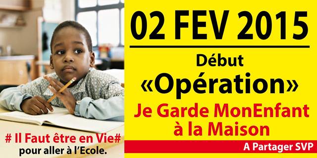 La fameuse opération dite de "retrait des enfants des écoles ivoiriennes", sur la toile.