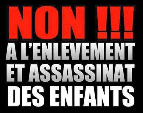 "Non aux enl&egrave;vements", une infographie qui circule bien sur les r&eacute;seaux sociaux. Ph: DR