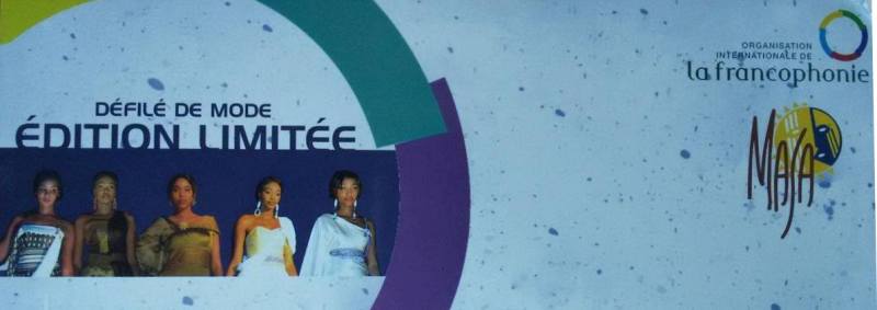 Visuel d'invitation de l'OIF au d&eacute;fil&eacute; " Edition Limit&eacute;e" du dimanche 6 mars 2016 au MASA.